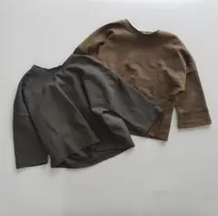 オーバーロングTee　カットソー オーバーtシャツ 春秋冬 ビッグT 長袖