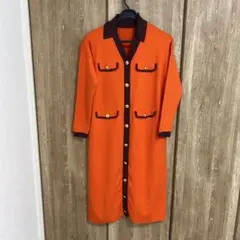 グレースコンチネンタル　ダイアグラム　バイカラー配色ニットワンピース36