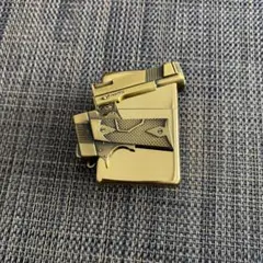 高級感 zippoライター同型立体厚重型折りたたみ式銃型オイルライター