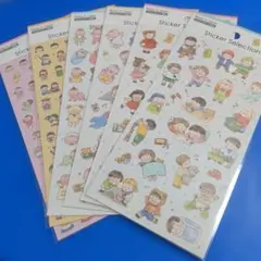 セリア デザインシール 赤ちゃん こども 6枚まとめ売り