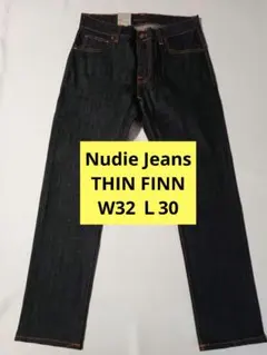 Nudie Jeans THIN FINN W32 Ｌ30 デニム ジーンズ