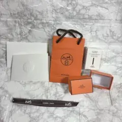 HERMES ショップ袋・空き箱・メッセージカード・リボン　※中身はありません