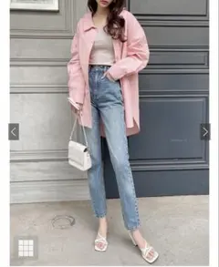 GRLハイウエストデーパートデニムパンツ【cu157】のサムネイル