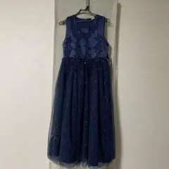 ドレス　ネイビー　160