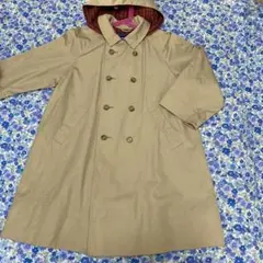 ファミリア　薄手コート　フード取り外し可能　125センチ