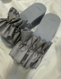 snidel フリルビーチサンダル サックス Mサイズのサムネイル