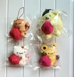 ポムポムプリン 切り株むにゅぐるみ　いちごフレンズ　マフィン　ベーグル　スコーン ポムポムプリン 切り株むにゅぐるみ いちごフレンズ マフィン ベーグル