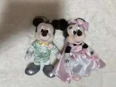 東京ディズニーリゾート ミッキー・ミニー ウェディング ぬいぐるみバッジ
