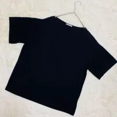 美品✨theory luxe 半袖 カットソー ブラック　黒　高級感　着心地◎Mのサムネイル