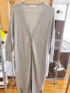 LOWRYS FARM グレー ロングカーディガン