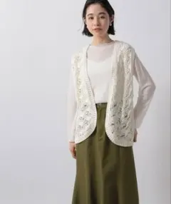 【美品】LOWRYS FARM マクラメベスト