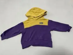 BigField パーカー 紫と黄色 90