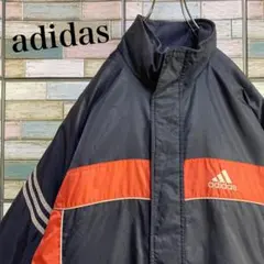 【90's】adidas アディダス　中綿ナイロンジャケットワンポイン