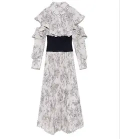 SNIDELウエストリブ シャツ ワンピース　秋冬服　スナイデル