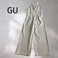 GU ジーユー オールインワン サロペット パンツ アイボリー M