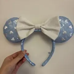 水色ハートデザインカチューシャ　ディズニー
