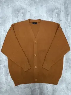 BACK NUMBER リブ編み Vネック カーディガン L