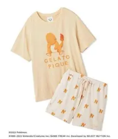 ジェラートピケ ポケモンスリープ 接触冷感プリントTシャツ＆ショートパンツセット