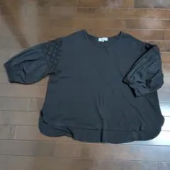 SEASON REASON　黒の七分袖チュニック