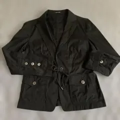 COMME CA DU MODE 薄手　ジャケット ブラックMのサムネイル