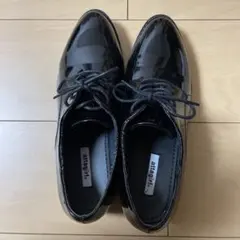 attagirl ブラック エナメル ローファー