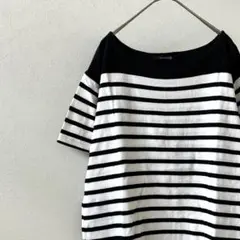 URBAN RESEARCH DOORS カットソー ボートネック ボーダーのサムネイル