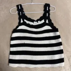 GAP ノースリーブ ボーダー ニット　xs
