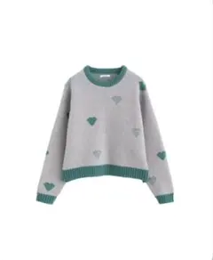 niko and... ハートジャガードニットプルオーバー L