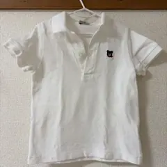DOUBLE.B ホワイト ポロシャツ 100