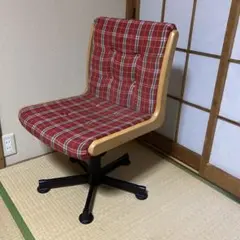 国産ヴィンテージ レトロ チトセデスクチェア 昭和　ビンテージ 椅子 チェック
