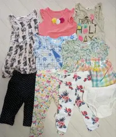 【未使用含む】ディズニー H&M西松屋 女の子 セット売り　秋冬服含む