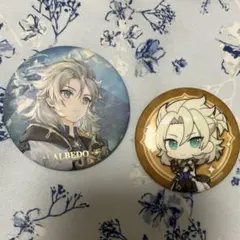 原神 アルベド 缶バッジ 2点セット