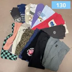 男の子 130 半袖 夏服まとめ売り 16点セット Tシャツ パンツ 通学