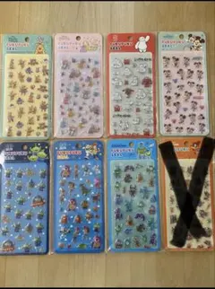 【即発送】ディズニー　ぷくぷくシール　7枚セット