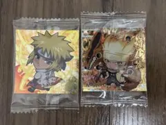 NARUTO忍界シールウエハース１　うずまきナルト　波風ミナト　セット　①