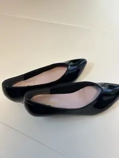 《未使用》Sesto ブラック ポインテッドトゥ パンプス　晴雨兼用