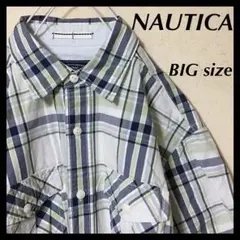 NAUTICA ノーティカ 半袖シャツ ビッグシルエット チェック柄
