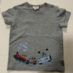 【極美品】ポールスミス　グレー　Tシャツ　90 機関車　列車　電車のサムネイル