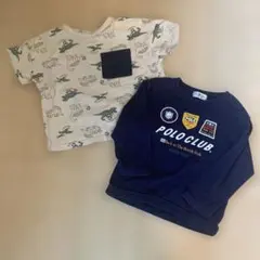 値下げ！　ポロ　polo club とGU Tシャツ2枚　95 100センチのサムネイル