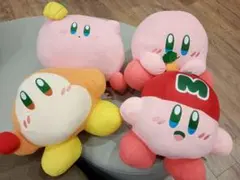 4種　ナムコ限定　星のカービィ とれたて!プププやさい BIGぬいぐるみ