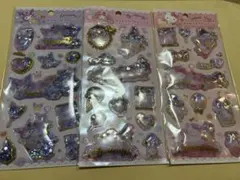 サンリオ　キラキラカプセルシール　3枚セット