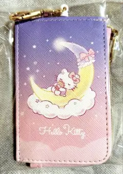 ハローキティ　キー＆パスポーチ　定期入れ　パスケース　リール付きキーケース