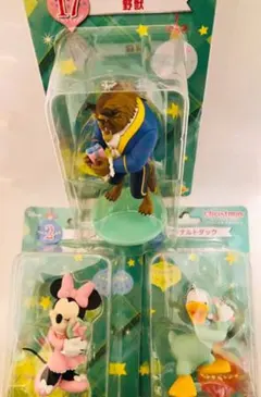ミニー ドナルド 野獣 ディズニー オーナメント 3点セット