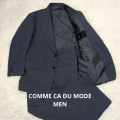 COMME CA DU MODE MEN ブルーグレー スーツ 美品 イタリア製
