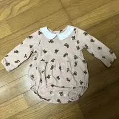 80cm 綿100% くま柄　ロンパース