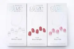 3個セットDashing Diva グレーズ セミキュアドジェル ネイルチップ