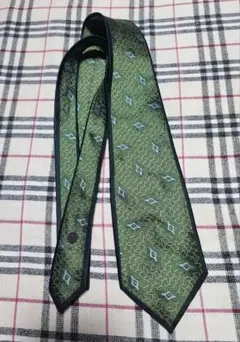 mila schon 緑色 シルク ネクタイ