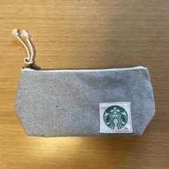 スターバックス アップサイクルコットン ポーチ デニムブルー