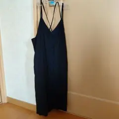 GU ブラック キャミワンピース 140