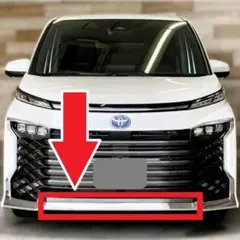 トヨタ純正 アルファード 30 前期 ボンネット フード モール スモーク